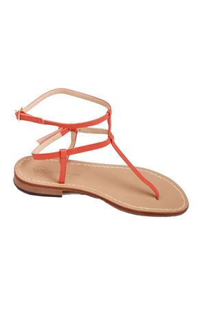 Orange flip flop capri sandals Da Costanzo | 2609ARANCIONE